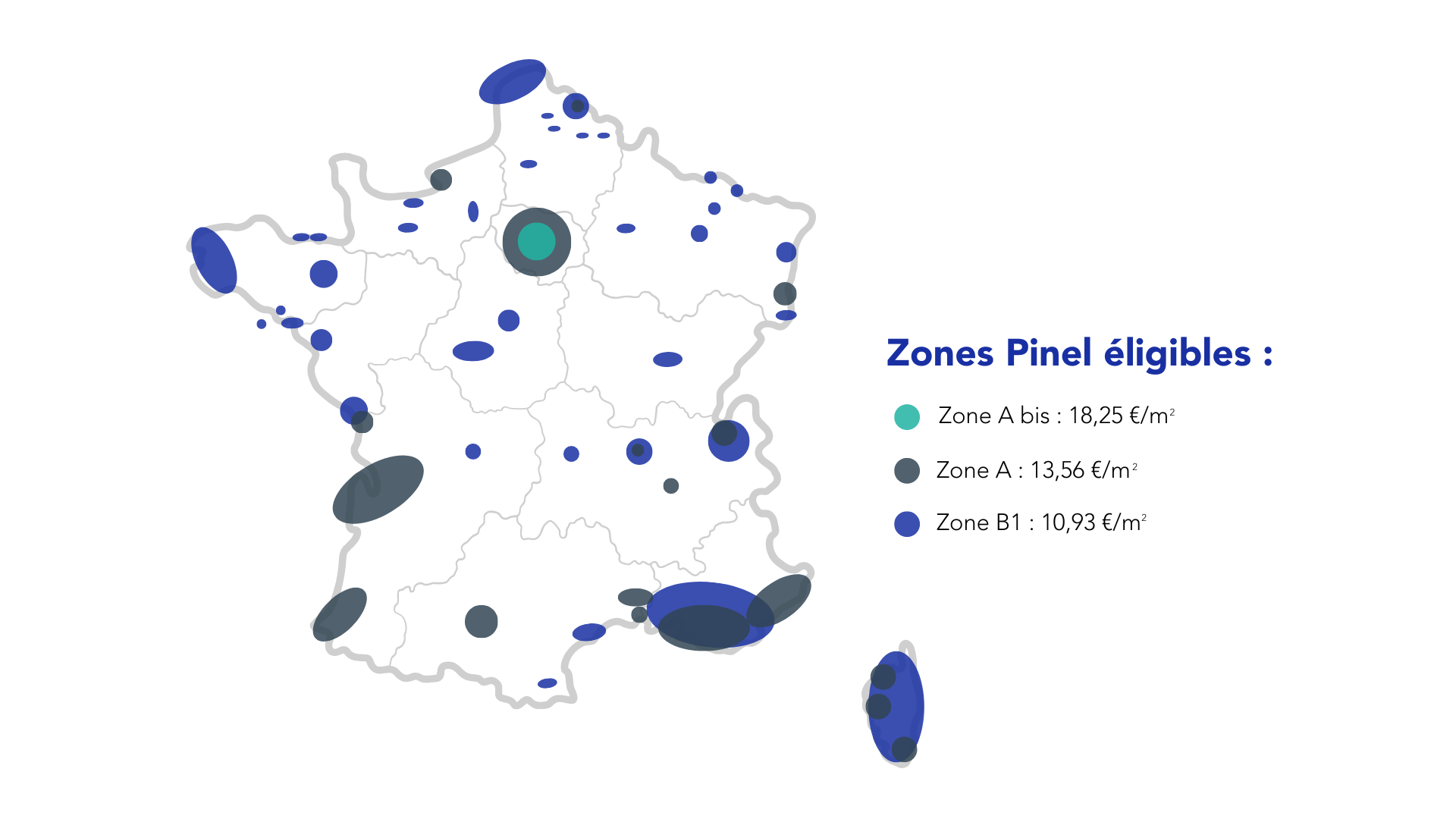 Carte zonage Pinel 2024